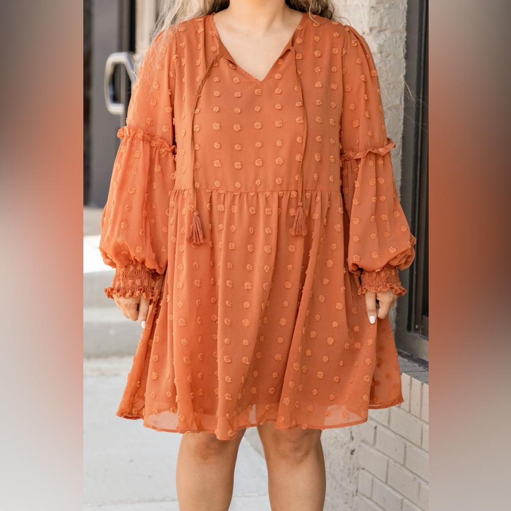 Chic Soul Dress - Rust